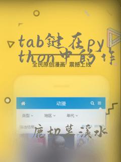 tab键在python中的作用