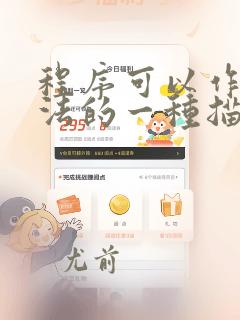 程序可以作为算法的一种描述方法