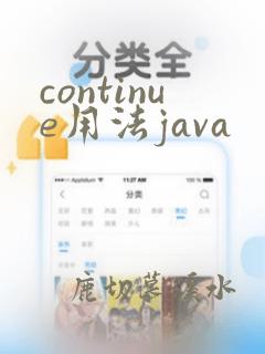 continue用法java