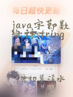 java字节数组转string