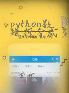 python数组拆分成多个数组