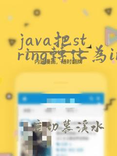 java把string转化为int