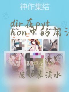 dir在python中的用法