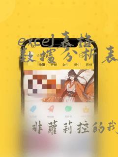 excel表格数据分析表