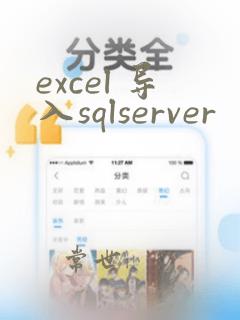 excel 导入sqlserver