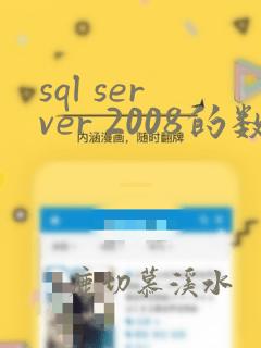 sql server 2008的数据类型