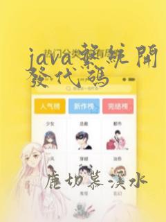 java系统开发代码