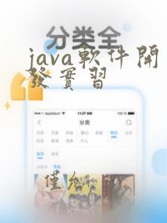 java软件开发实习