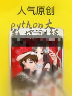 python大数据训练
