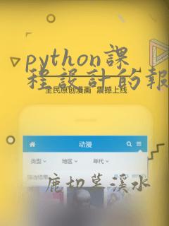 python课程设计的报告