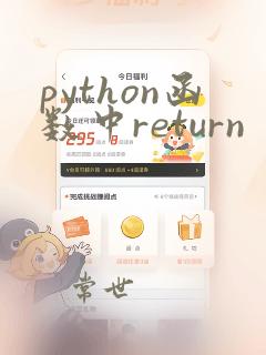 python函数中return