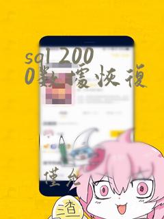 sql 2000数据恢复