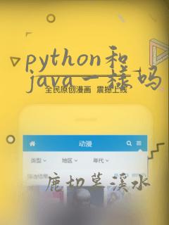 python和java一样吗