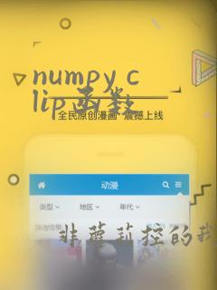 numpy clip函数