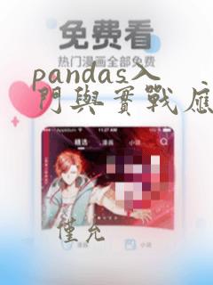 pandas入门与实战应用