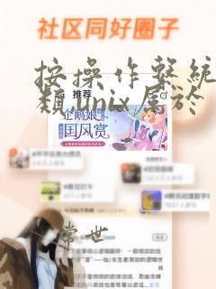 按操作系统的分类,unix属于