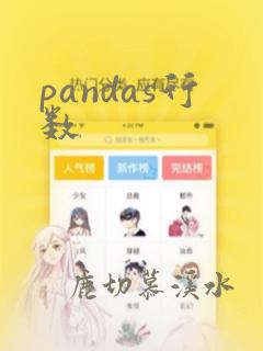 pandas行数