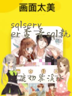 sqlserver查看sql执行计划