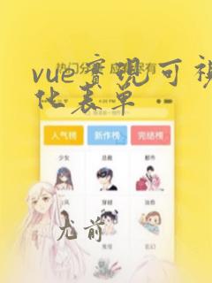 vue实现可视化表单