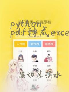 python pdf转成excel