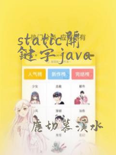 static关键字java