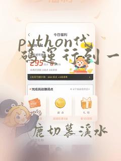 python代码运行到一半终止