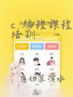 c  编程课程培训