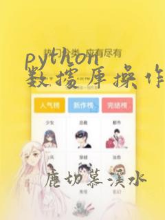 python 数据库操作框架