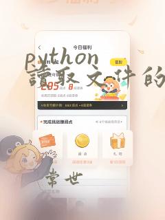 python 读取文件的每一行