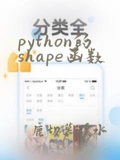 python的shape函数