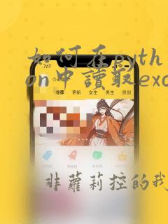 如何在python中读取excel数据