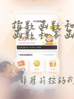 指数函数和对数函数和幂函数