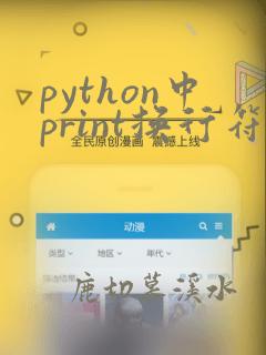 python中print换行符