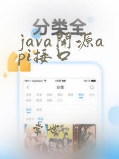 java开源api接口
