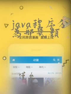 java程序分为哪几类