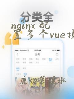 nginx 配置多个vue项目