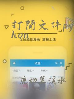 打开文件python