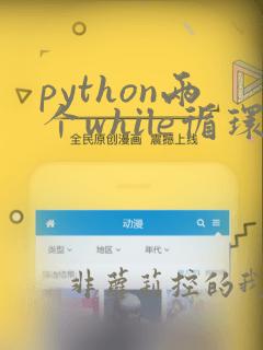 python两个while循环并列