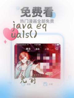 java equals()