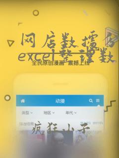 网店数据分析用excel整理数据的方法包括
