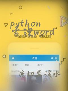 python 处理word