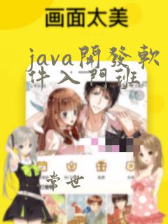 java开发软件入门班