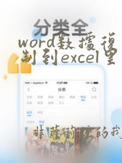 word数据复制到excel里变乱码