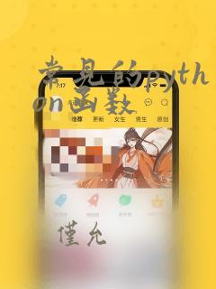 常见的python函数