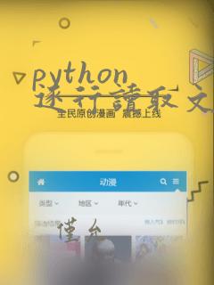 python 逐行读取文件