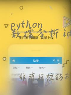 python 数据分析 ide