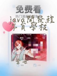 java开发程序员学校