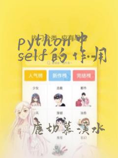 python中self的作用