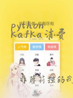python kafka消费