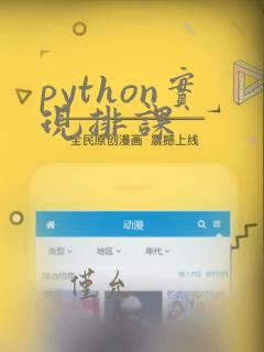 python实现排课